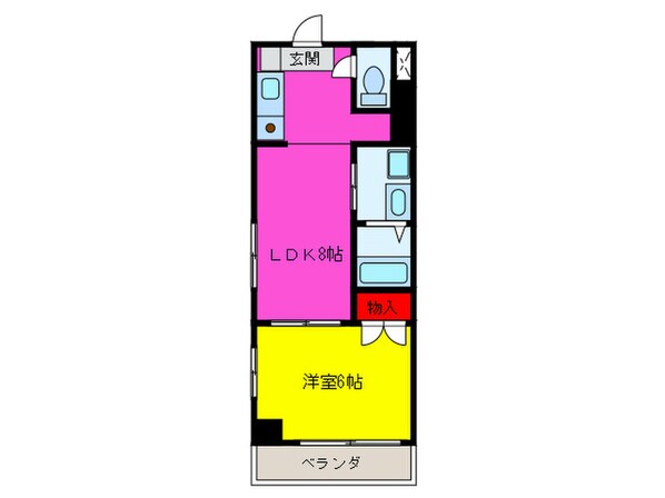 ノ－ブル平和大通りの物件間取画像